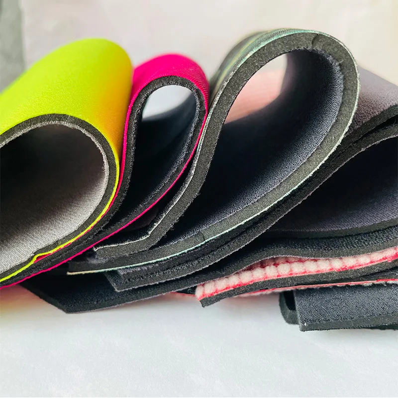 High Quality Custom Pattern Printed Laminated Polyester Neoprene Textile Rubber Sheets Fabric for Clothing