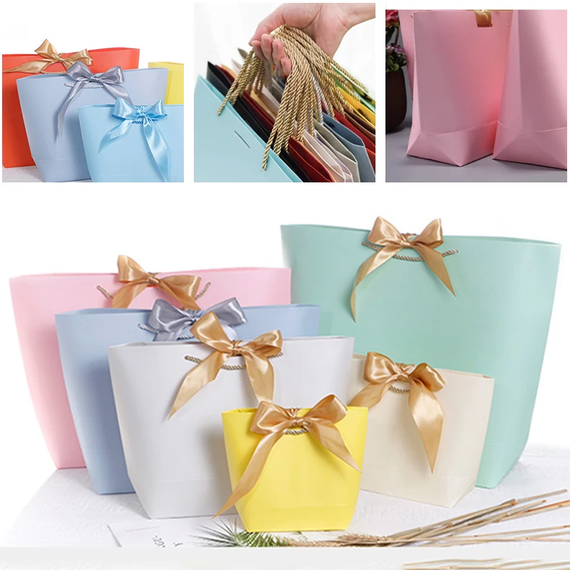 Luxury Kraft Paper Bag with Handle Custom Brand Logo Design for Shoes Fur Clothing and Retail Gift Shopping Promotion Wholesale