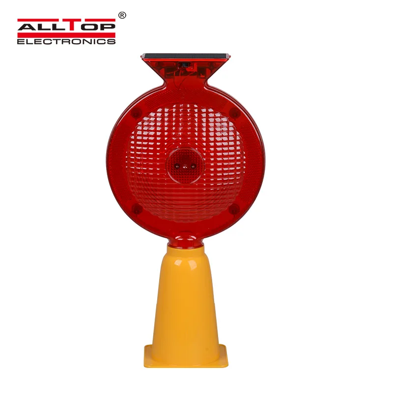 
ALLTOP outdoor ip65 waterproof rating portable solar warning traffic light 