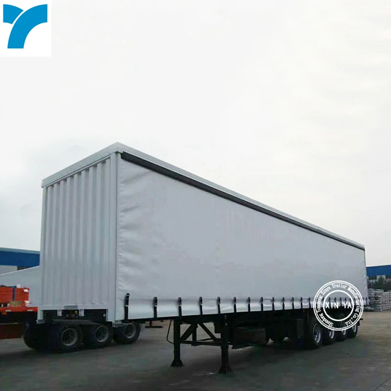 box van type 3 axles for bicycle transport semi trailer
