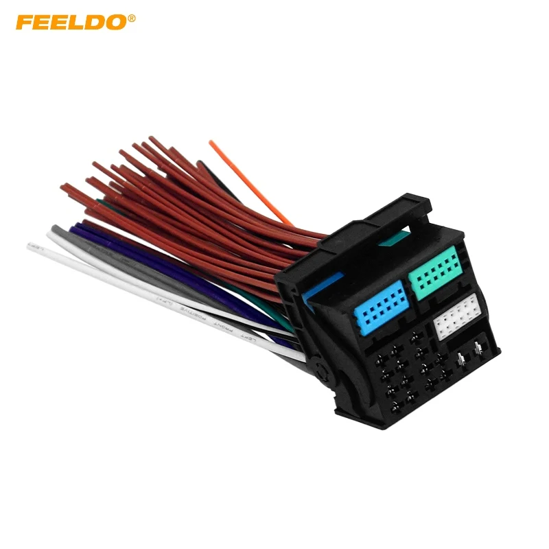 Car Radio Stereo 52Pin Headunit Wring Harness For Volkswagen Golf7(MK7/MQB)/Passat B8 OEM MIB Radio