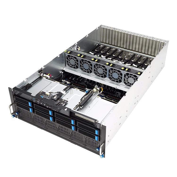ESC8000A-E12 dual-channel AMD EPYC9654/9554 support 8-card RTX4090 deep learning gpu server