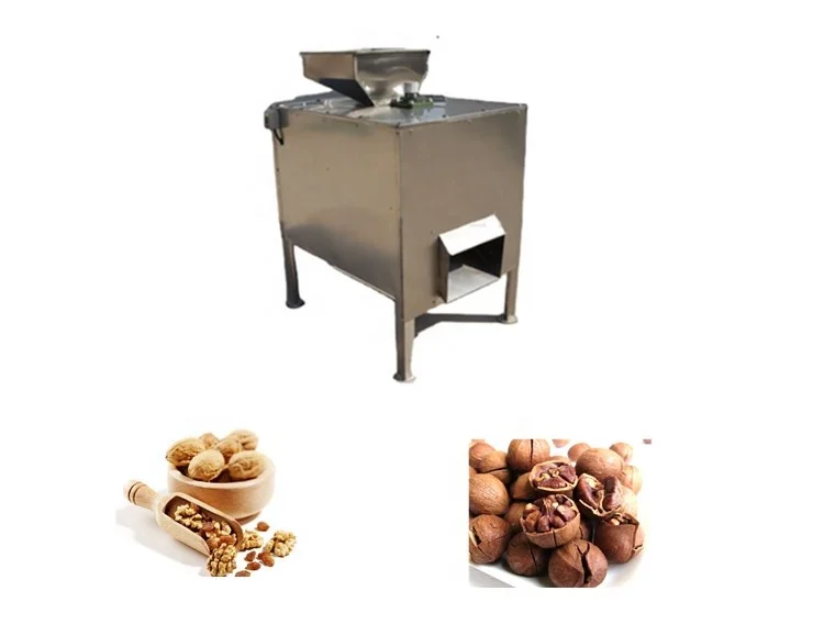 Automatic black walnut cracker machine green walnut sheller machine