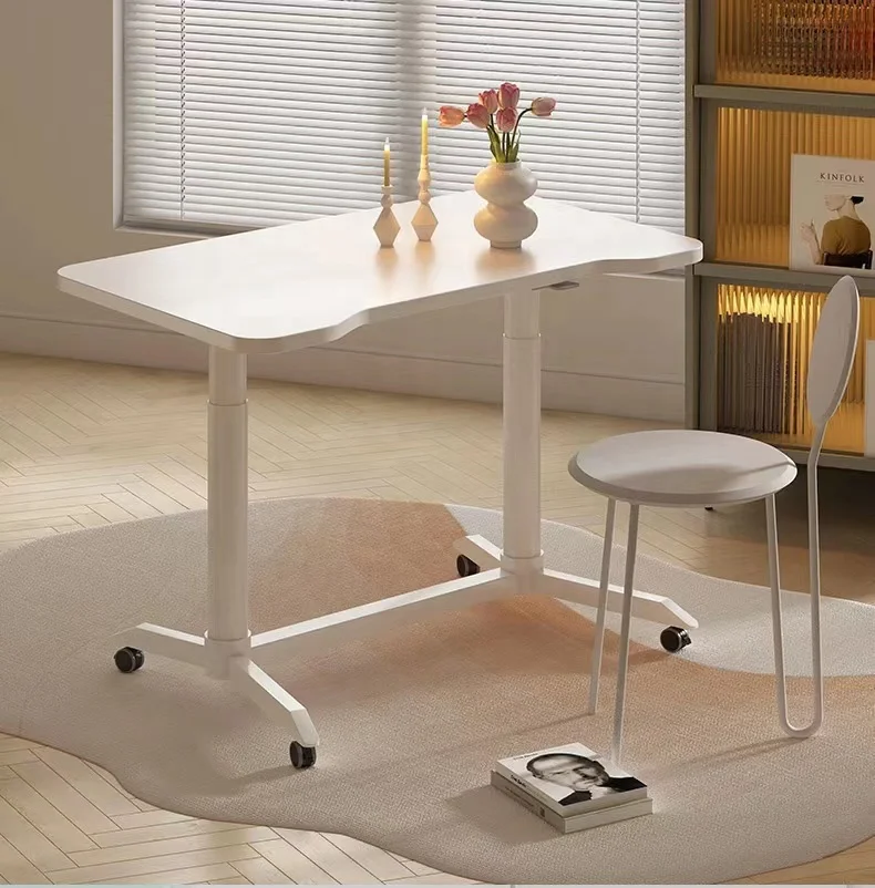 One touch Gas lift Height Adjustable Standing table desk Pneumatic Height-Adjustable Standing Desk