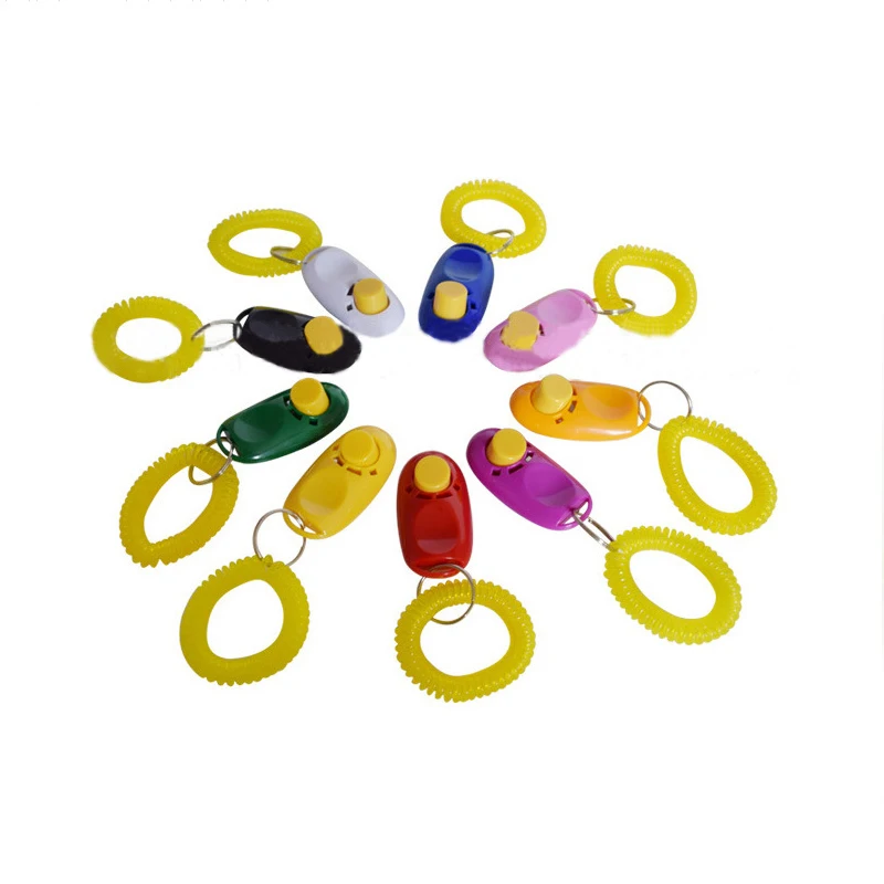 Оптовая продажа, улучшенные тренировочные кликеры для домашних животных, качественные профессиональные кликеры на запястье для собак