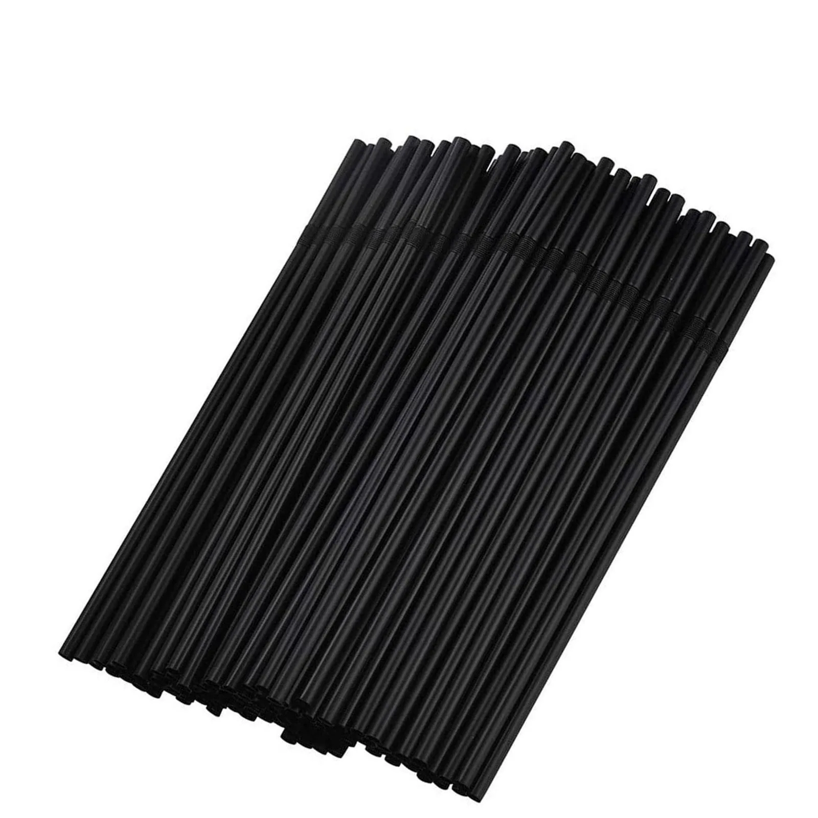 Atops  Eco Friendly Environmental Protection Black Water New Fashion 2023 Drink Wrapped Black Straws