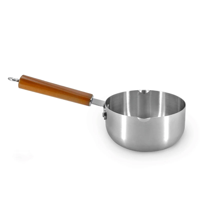 Sleek kitchen accessories set elegant stainless steel pan modern wok pan non-stick