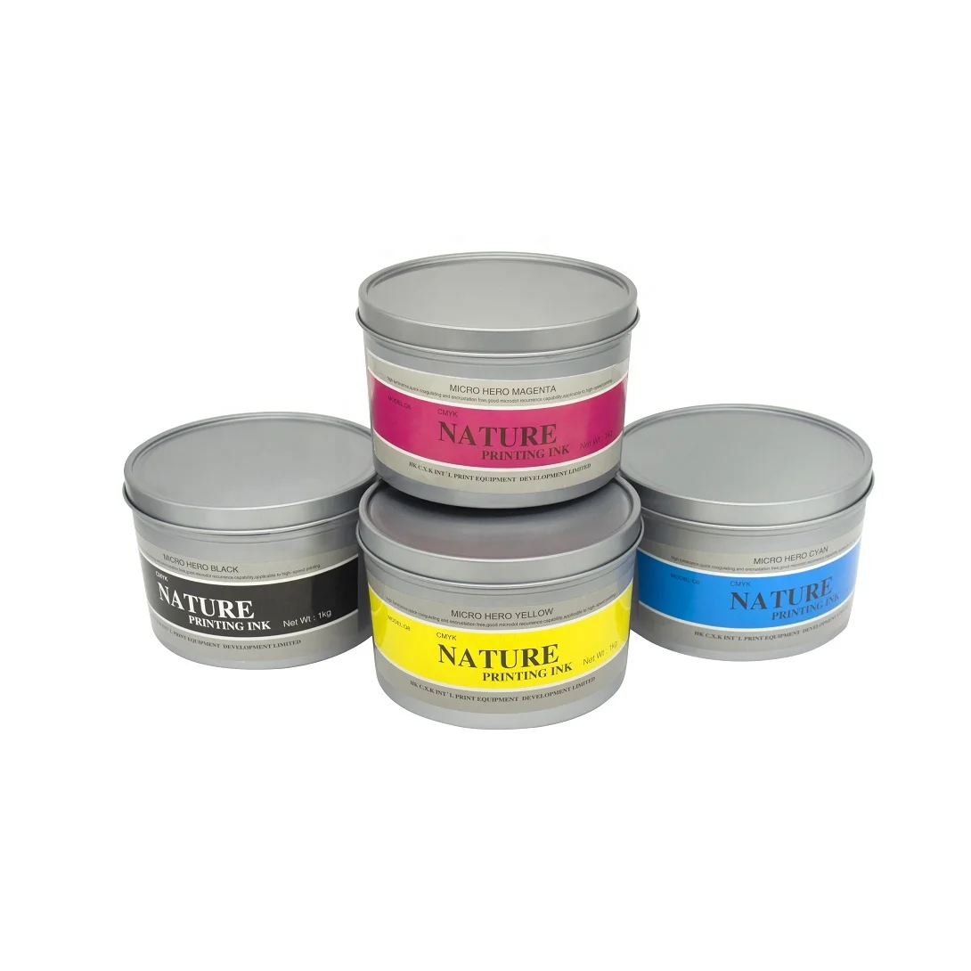 Standard packages CMYK Offset Printing Inks good for Paper Printing