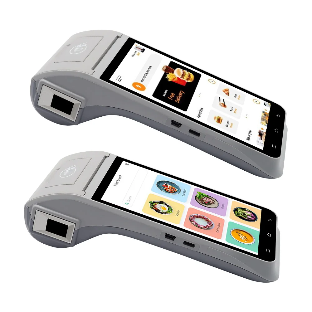 Z91 5.5 inch Touch capacitive screen Android 11.0 NFC Reader Barcode Scanner 4G POS system thermal printer