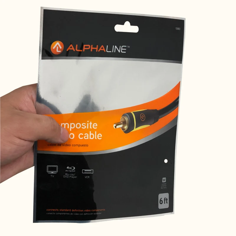 Conversion Head plastic bags Data Cable packaging bags  Type C plastic packaging for Adapter