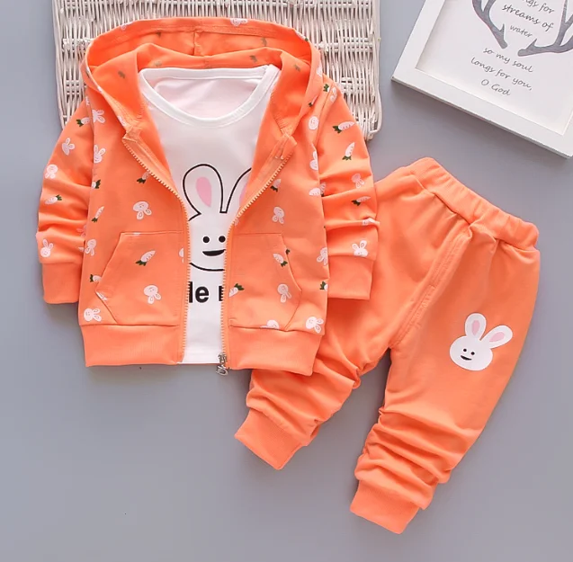 Kids clothing autumn 2024 jogger set custom logo baby sweatsuit set Casual toddler tracksuit girls clothing sets