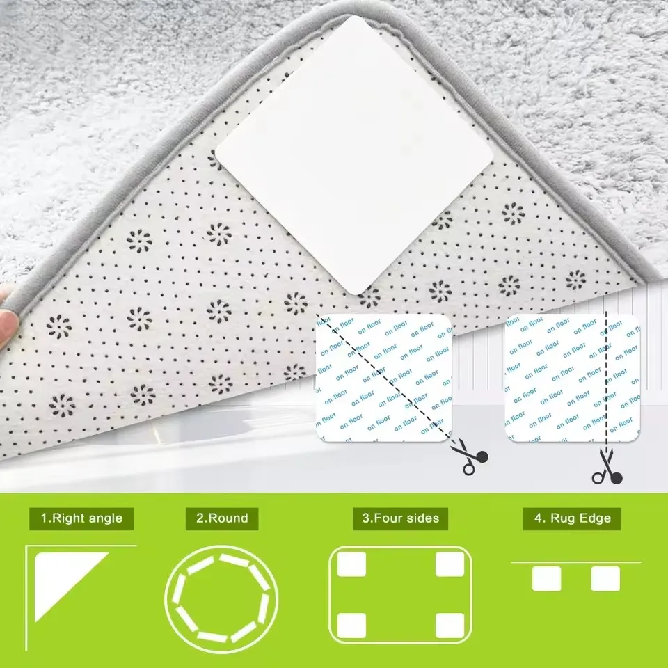 Double Sided Carpet Tape Non-Slip Rug Gripper Washable Reusable Used for Floors Carpets Floor Mats