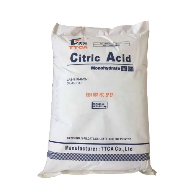Citric Acid Monohydrate Price Bp Usp Fcc E330 Food Grade 8-40 Mesh Ttca Anhydrous Food Citric Acid Monohydrate