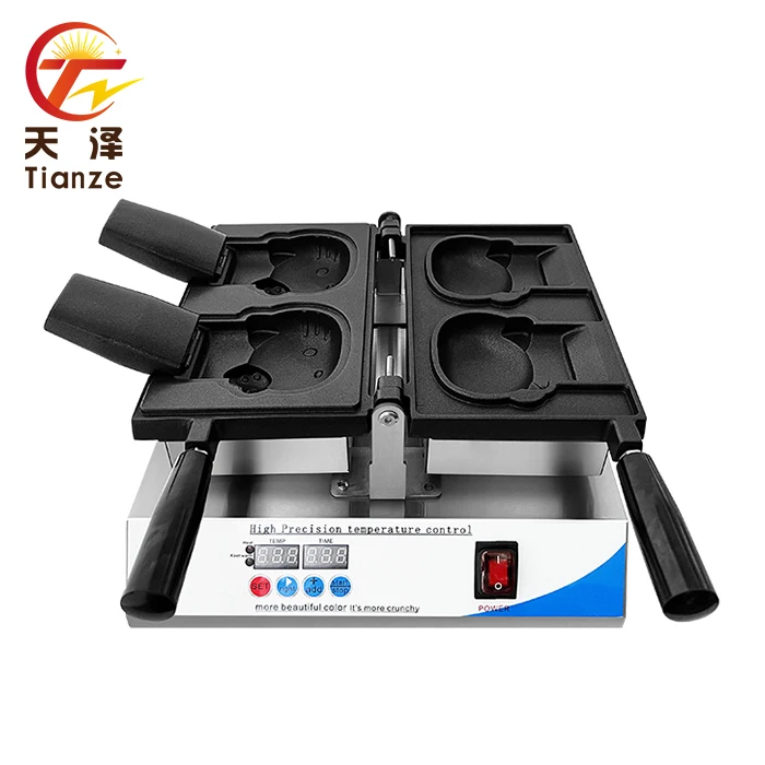 Factory Directly Sell Kids Friendly Cartoon Waffle Making Machine Simple Operation For Delicious Breakfast Ideas