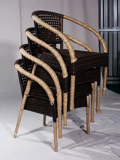 Patio Garden Wicker Bar Chairs Tables Set Rattan Furniture Garden