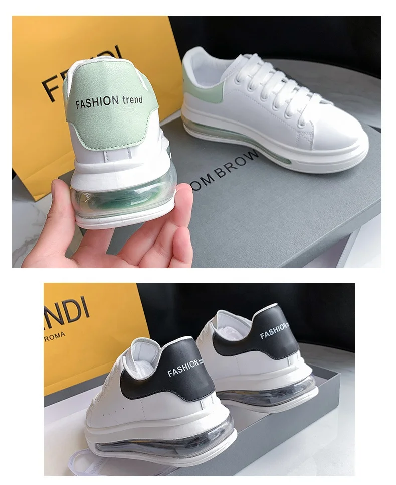 Women Sneakers 2020 Fashion Breathable Vulcanized Shoes Women Pu Leather Platform Shoes Women Lace Up Casual Shoes