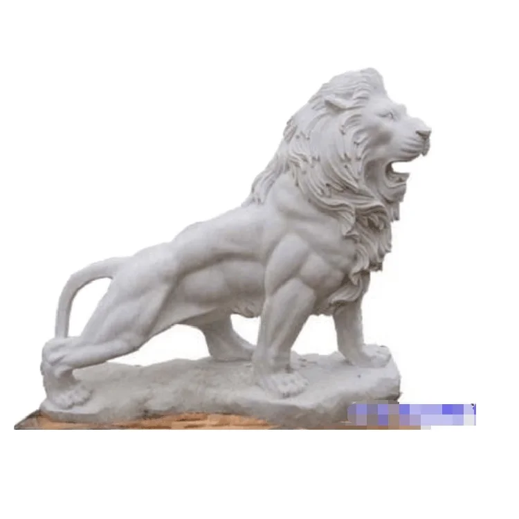 Садовая декоративная маленькая статуя льва