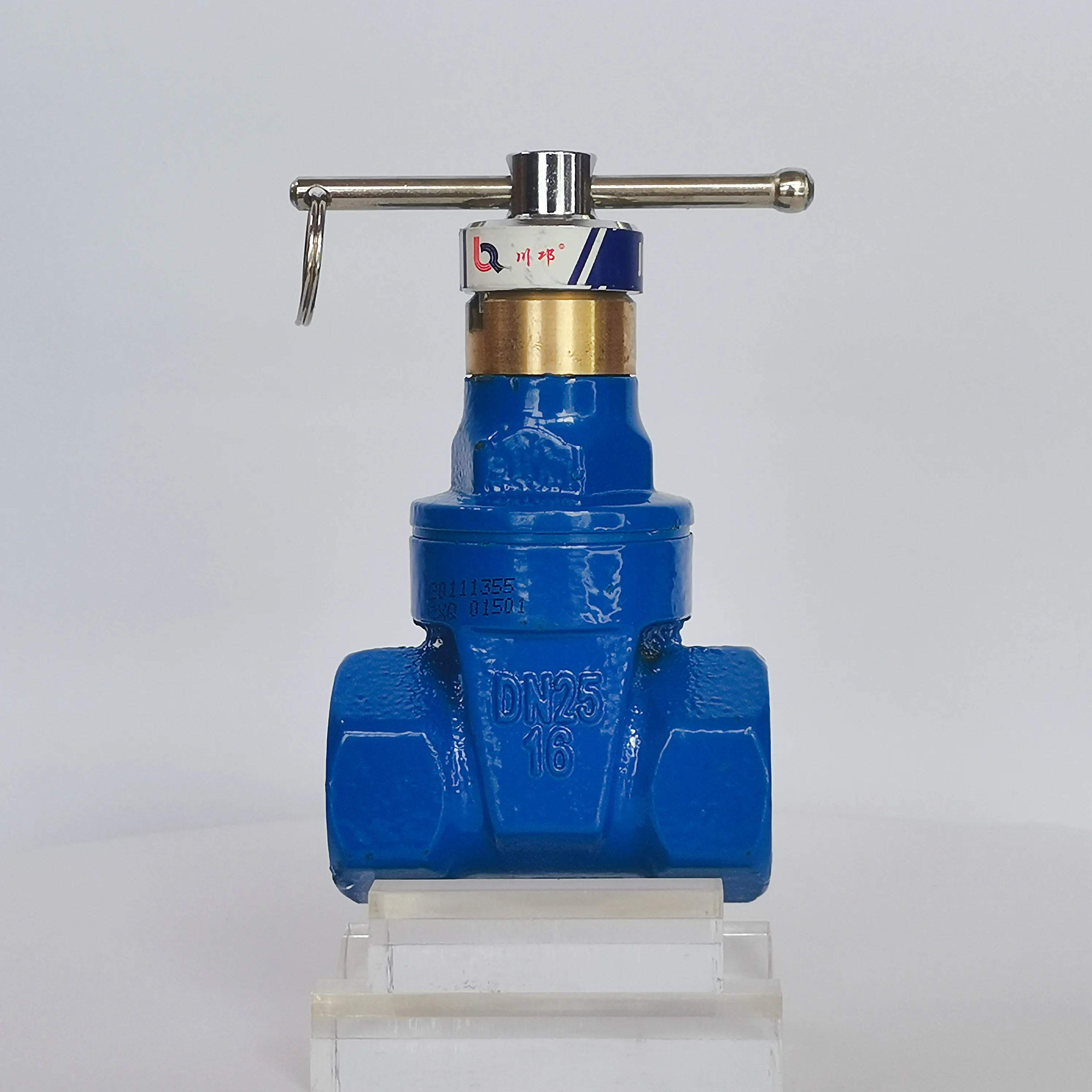 Densified soft sealing thread connected knife gate valve is an intelligent water valve with EPDM valve plate