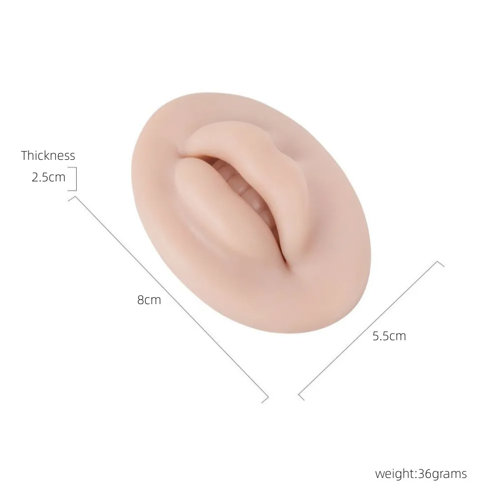 Realistic 3d Lip Open Mouth Practice Silicon Skin Lips Tattoo Practice Skin Artists Human  Microblading  Training Accessories