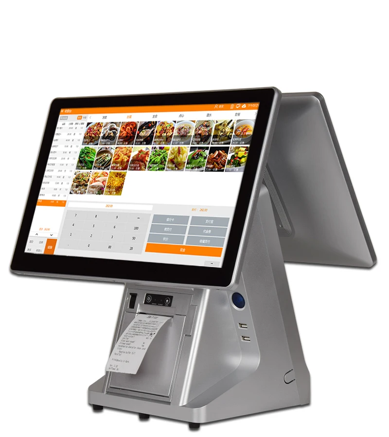 Mj-PosQ60 15.6 inch pos systems all in one pos system windows with retail store cash register with pos system for restaurant tou