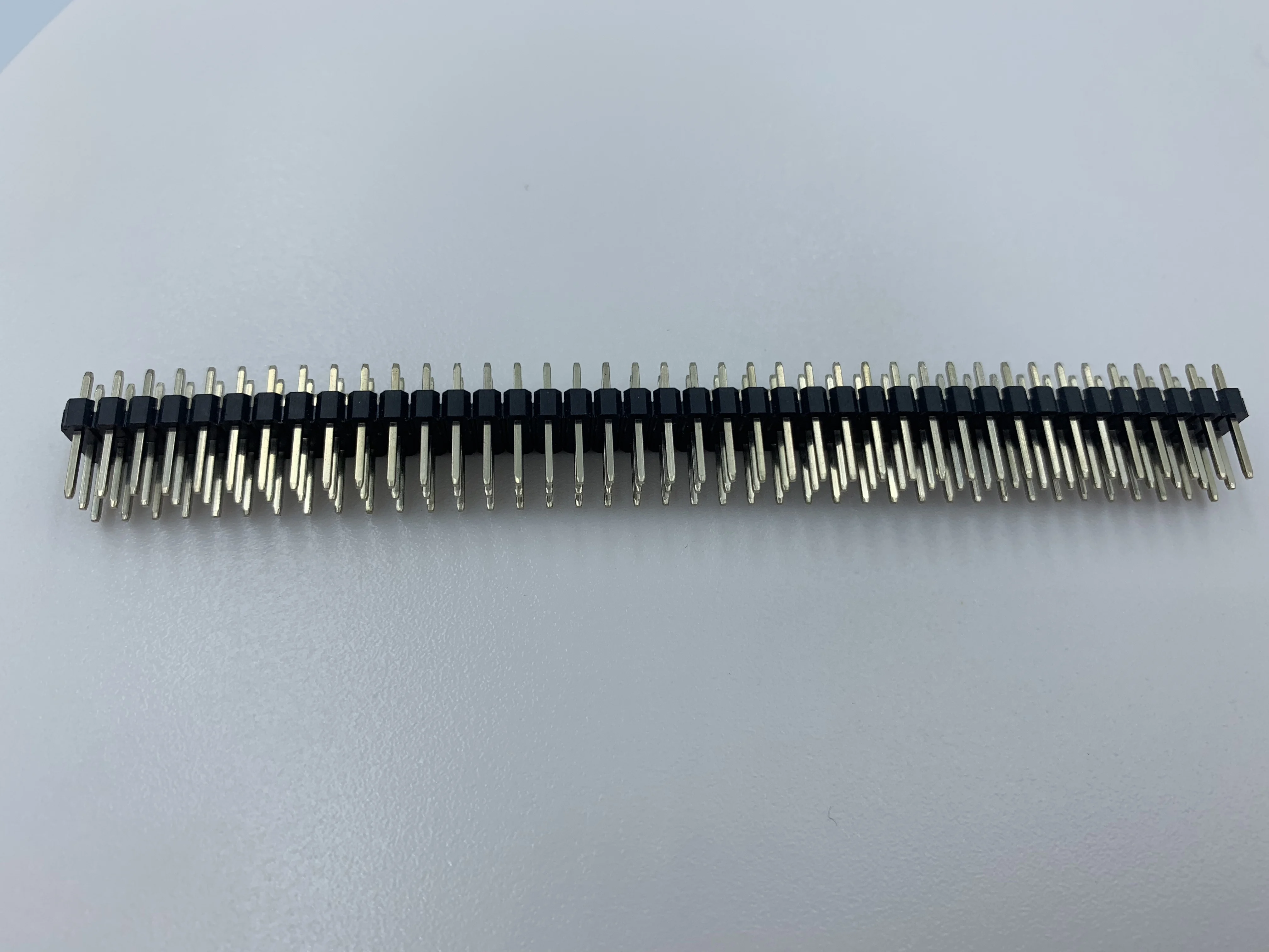 2.54mm male pin header three row straight pin header 40pins gold plated