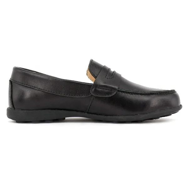 Guangzhou Factory Black Leather Shoes Italian Outdoor Loafers Casual Shoes Kids