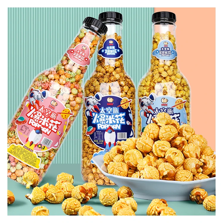 Popcorn is a delicious creamy caramel flavored popcorn Chinese cereal snack made from corn 888g /popcorn