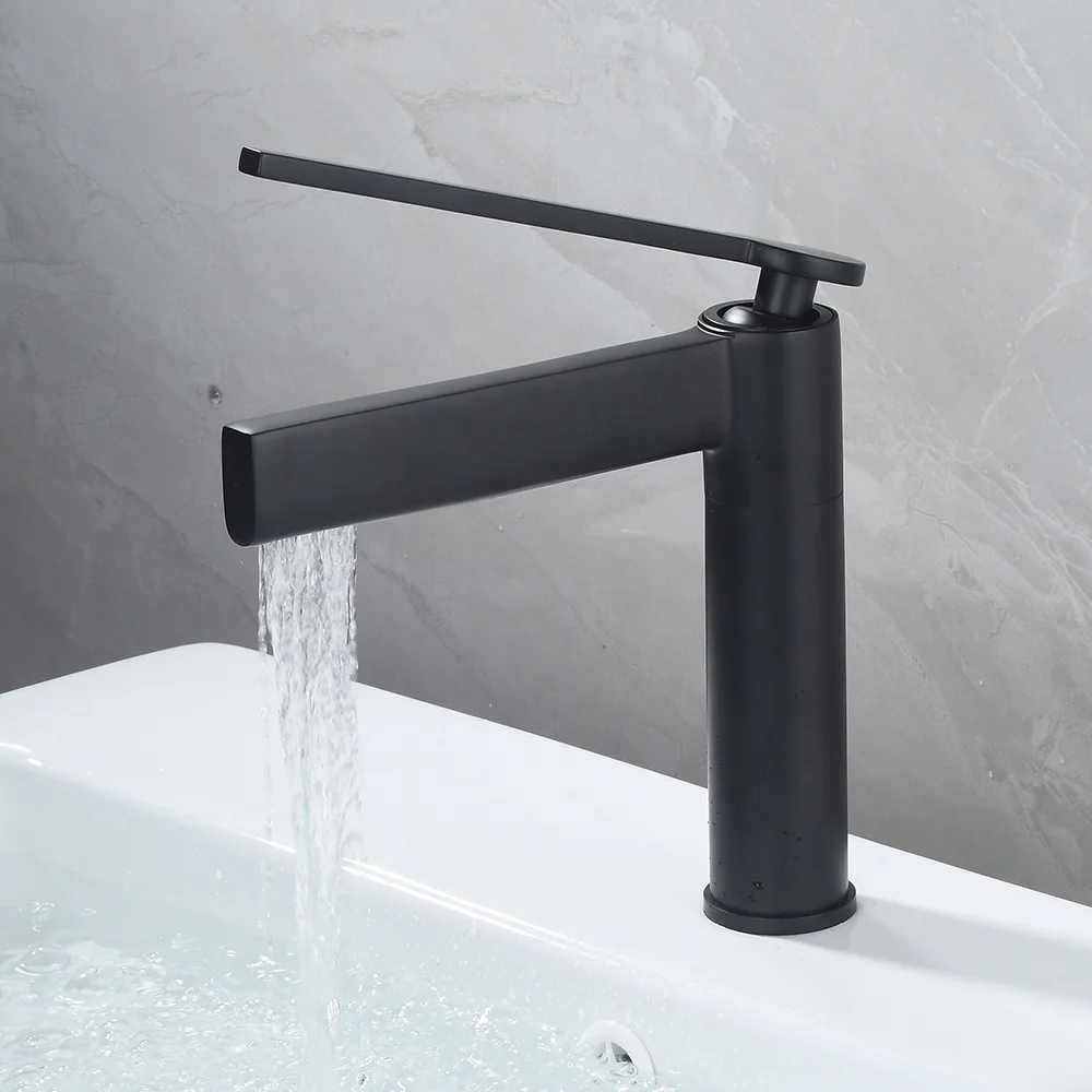 Hot Cold Ware Deck Mounted Brass Basin Mixer Faucet Bathroom Torneira