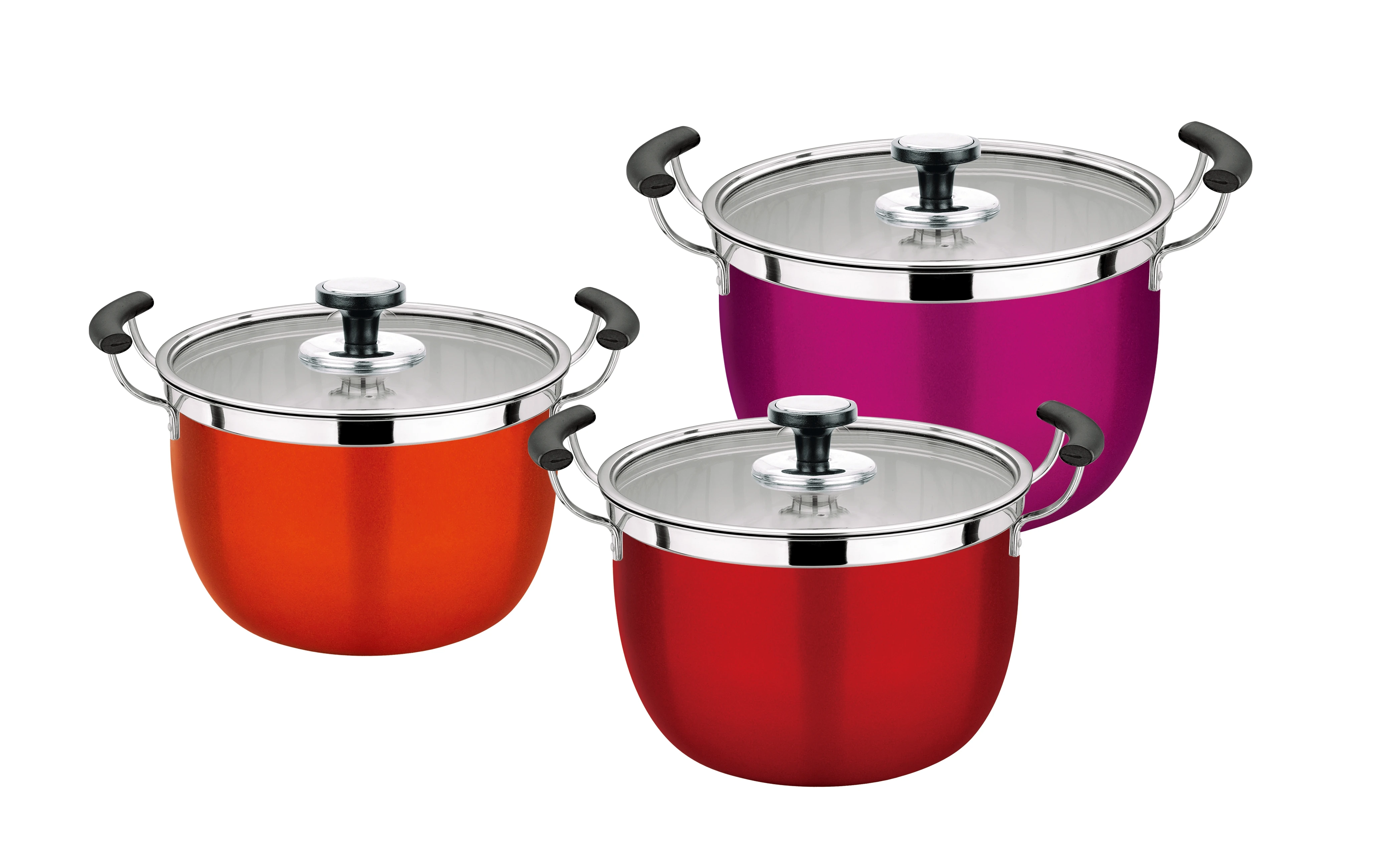 Набор кастрюль с антипригарным покрытием 6 шт.