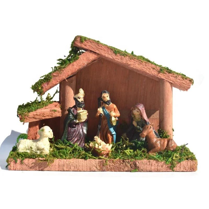Nativity Manger Room Christmas Decorations Religious Gifts Crafts Christian Catholic Church Ornaments