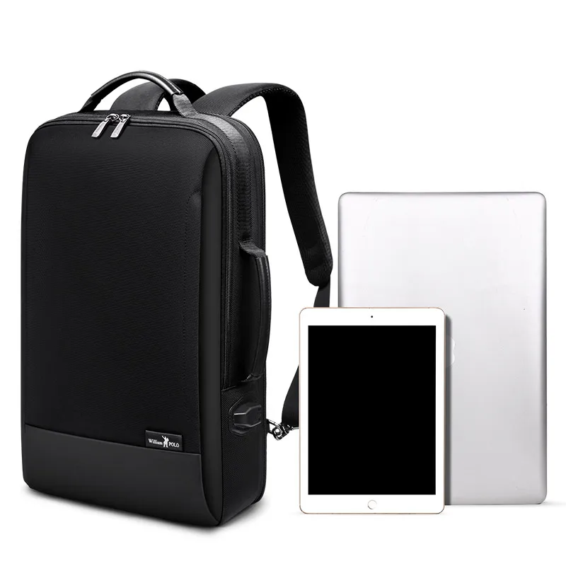 2020 Korean Trendy Fashion Microfiber Waterproof Charge Port Backpack with USB Men Laptop Anti-Thef Backpacks for Man