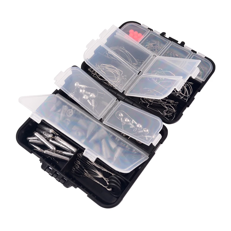 iLure Use Widely Fishing Accessories Hooks Swivels Lead Sinker With Ring Carp Fishing Tackle Boxes Angling