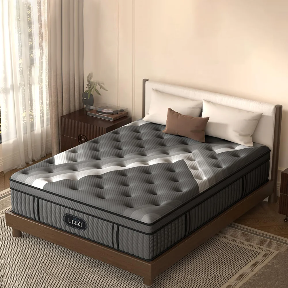 Cooling firm edge bed mattress king size latex foam mattress high density soft foam mattresses order online vacuum packed in box