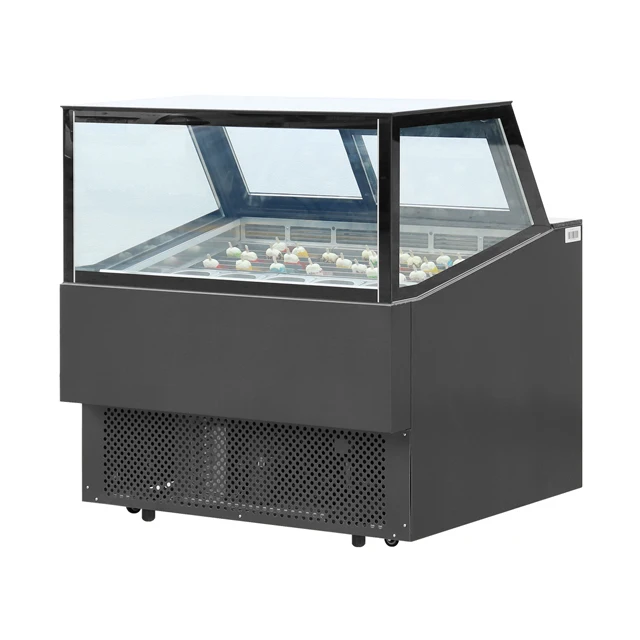 High Quality Gelato Ice Cream Display Freezer Showcase Popsicle Display Freezer Showcase