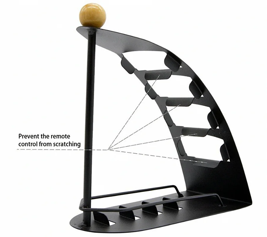 Space Saving Metal TV Remote Control Storage Holder Organize, Iron Cast Caddy Rack