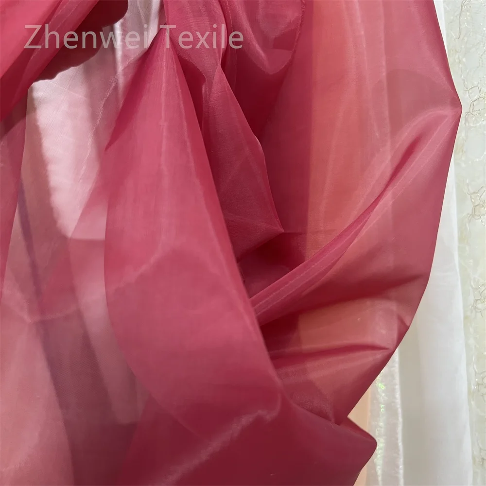 Liquid Organza fabric Pleated organza 100% polyester organza fabric for making dress