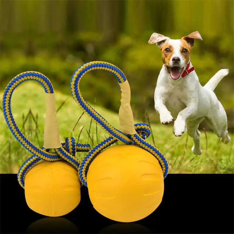 Factory Wholesale Training Pet Chew Toy Rope Bite Pull Ring Interactive EVA Floating Foam Dog Toys Ball