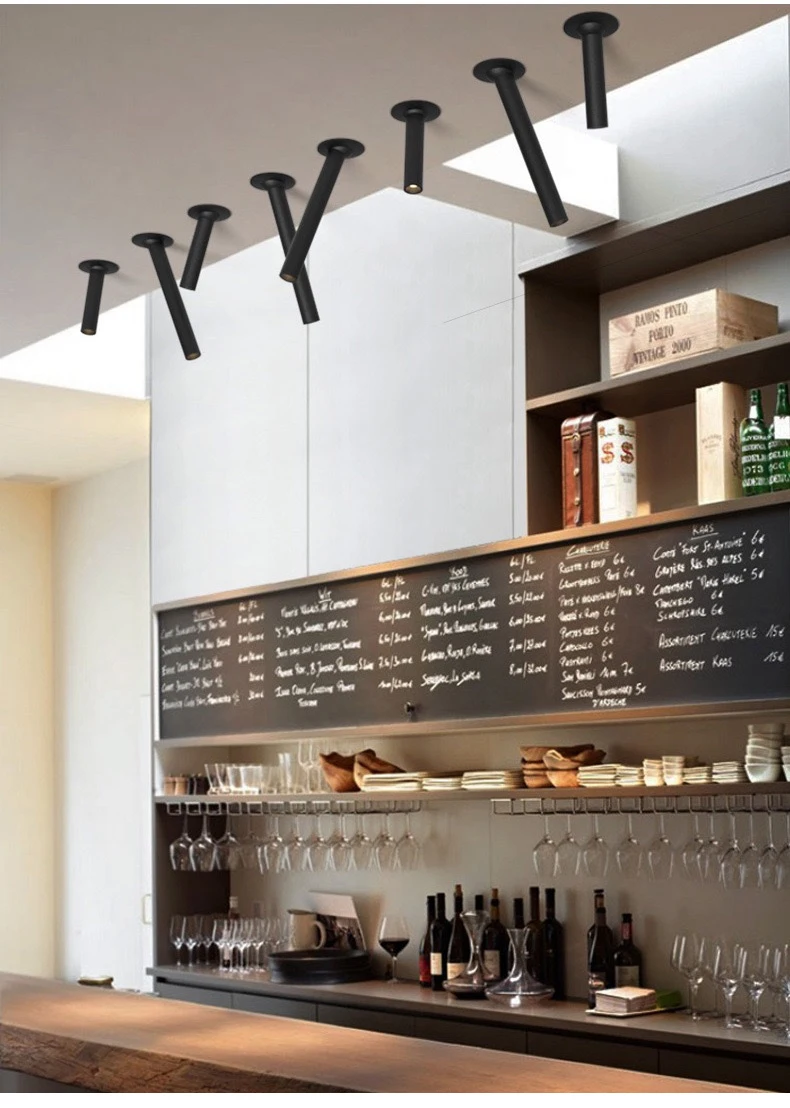 Wholesale manufacturer Scalable COB Spotlight Long tube LED downlight embedded surface mounted ceiling downlight