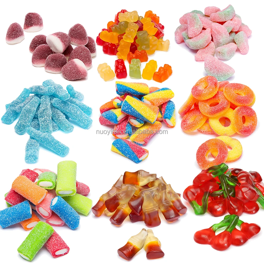 Wholesale Custom private label Halal Bulk Sweets assorted Candies Gummy confectionery candy
