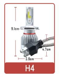 New C6 Arrivals Car Lights Bulbs Led H4 H7 H11 Led H1 H3 H8 H9 H27/880 Hb3/9005 Hb4/9006 H27/881 Auto Headlights 12v Led Light