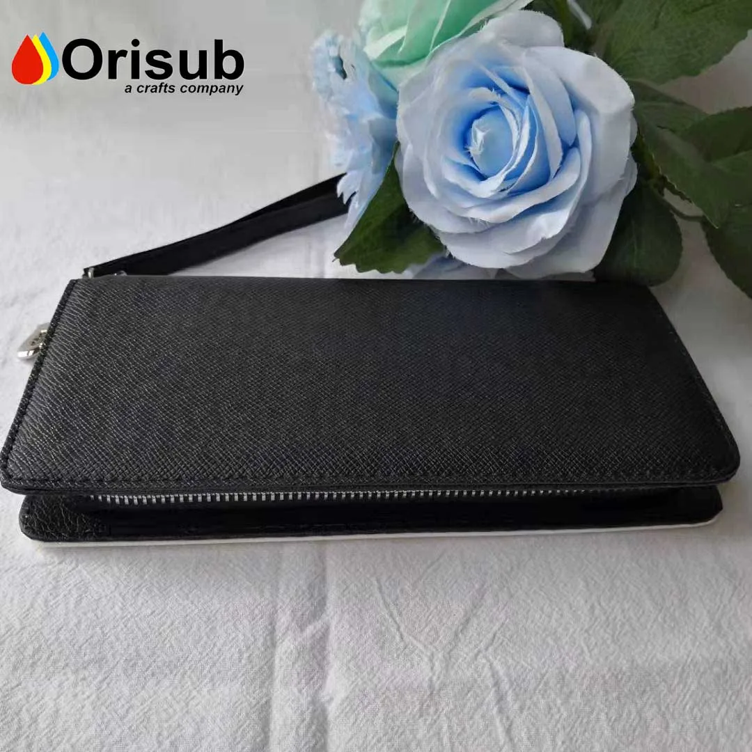 Blank sublimation women long wallet with zipper
