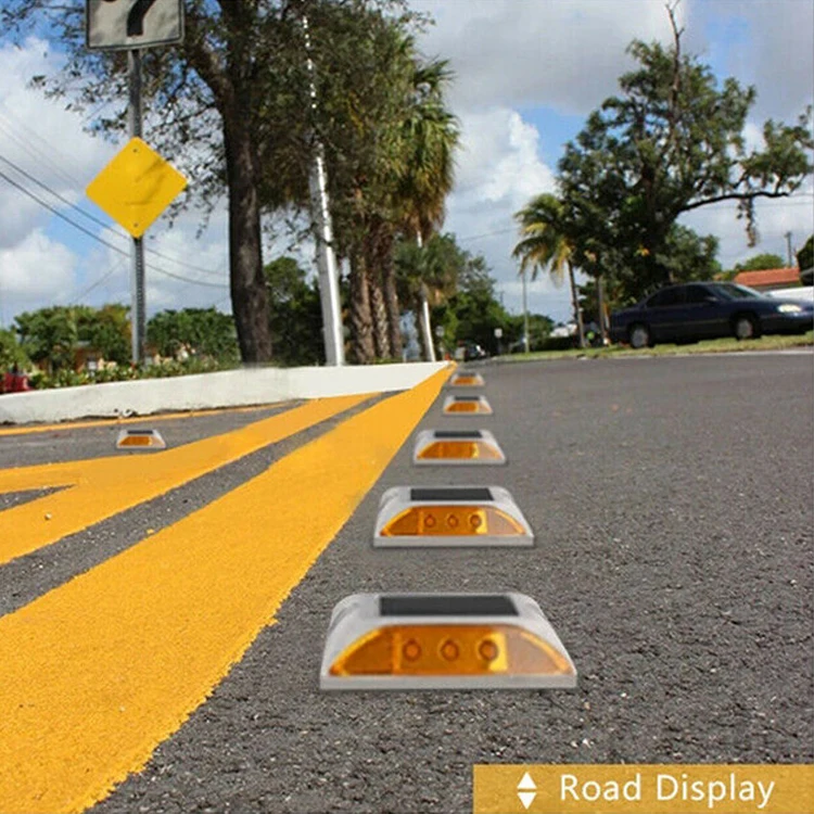 Cast aluminum road stud buried solar road stud blinking led cat eye road stud