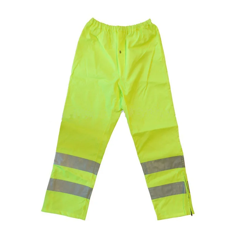 reflective protective pvc plastic pants rain wear trousers for men