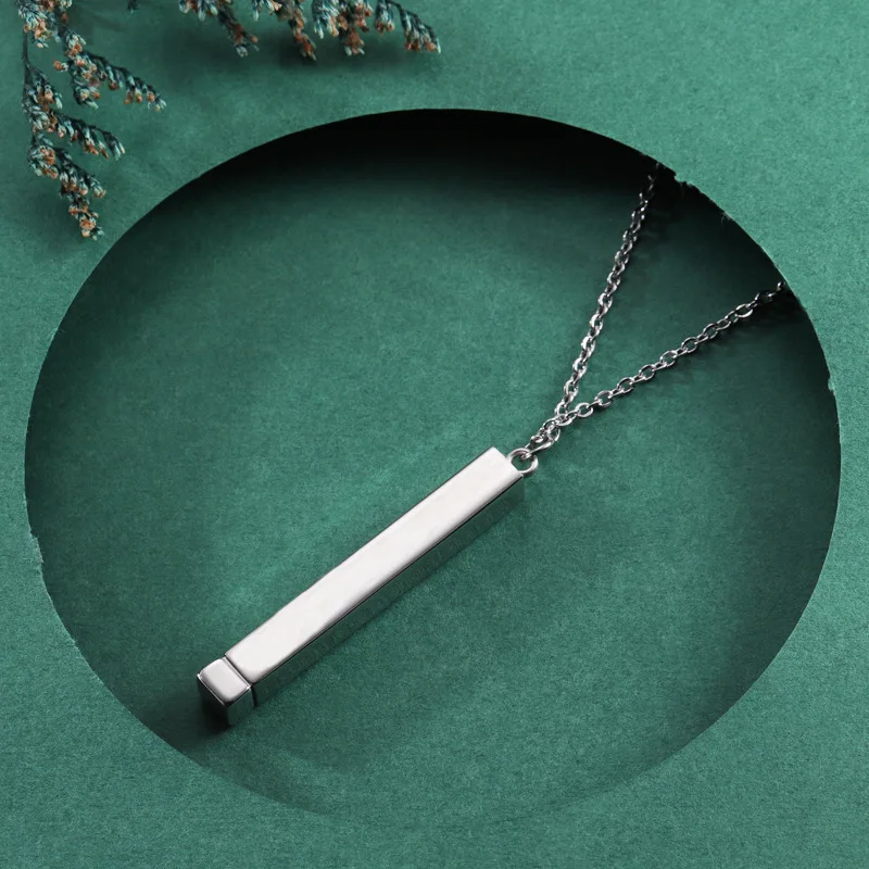 Hot Selling 45cm Polished Customizable Titanium Steel Nesting Doll Necklace Hidden Pendants Jewelry