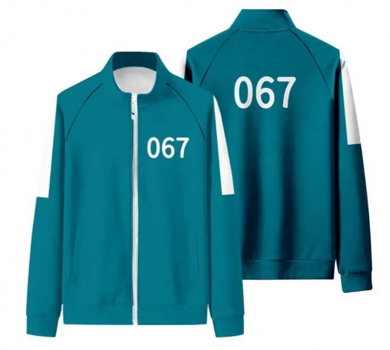 Squid Game Mens Unisex Jacket Coat Pants Two Piece Squid Game 067 456 218 001 Tracksuits