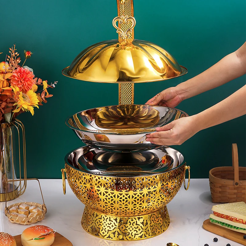 Thai chafing dish buffet set Palace style chafing dish good looking chafing dishes for catering