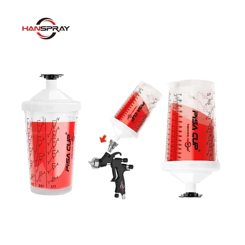 Widely Used pistola pintura automotriz spray gun cup plastic cup hvlp spray gun painting gun cars paint mixing cups