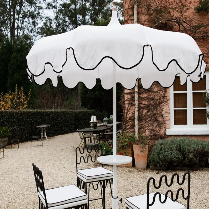 New Outdoor Vintage Pagoda Large Outdoor Umbrella Big Size Sun Patio Parasol for Garden Beach Restaurant Poolside Resort Club