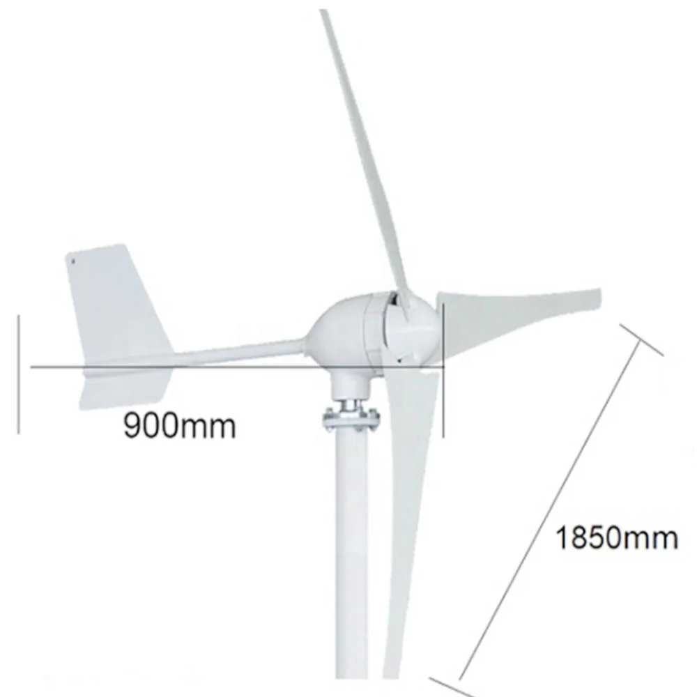 Factory Price horizontal wind generator price homemade wind generator 1200w wind generator 12v 24v 48v