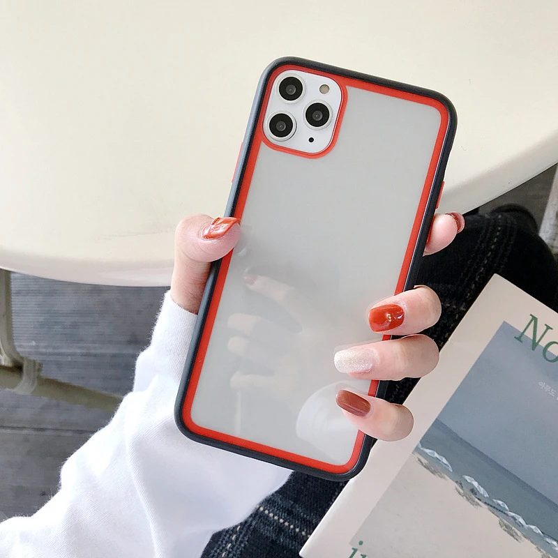 Лидер продаж, чехол для мобильного телефона, противоскользящий прозрачный чехол-бампер для Vivo Y13, чехол с дымчатым покрытием, защита объектива камеры, бампер из ТПУ